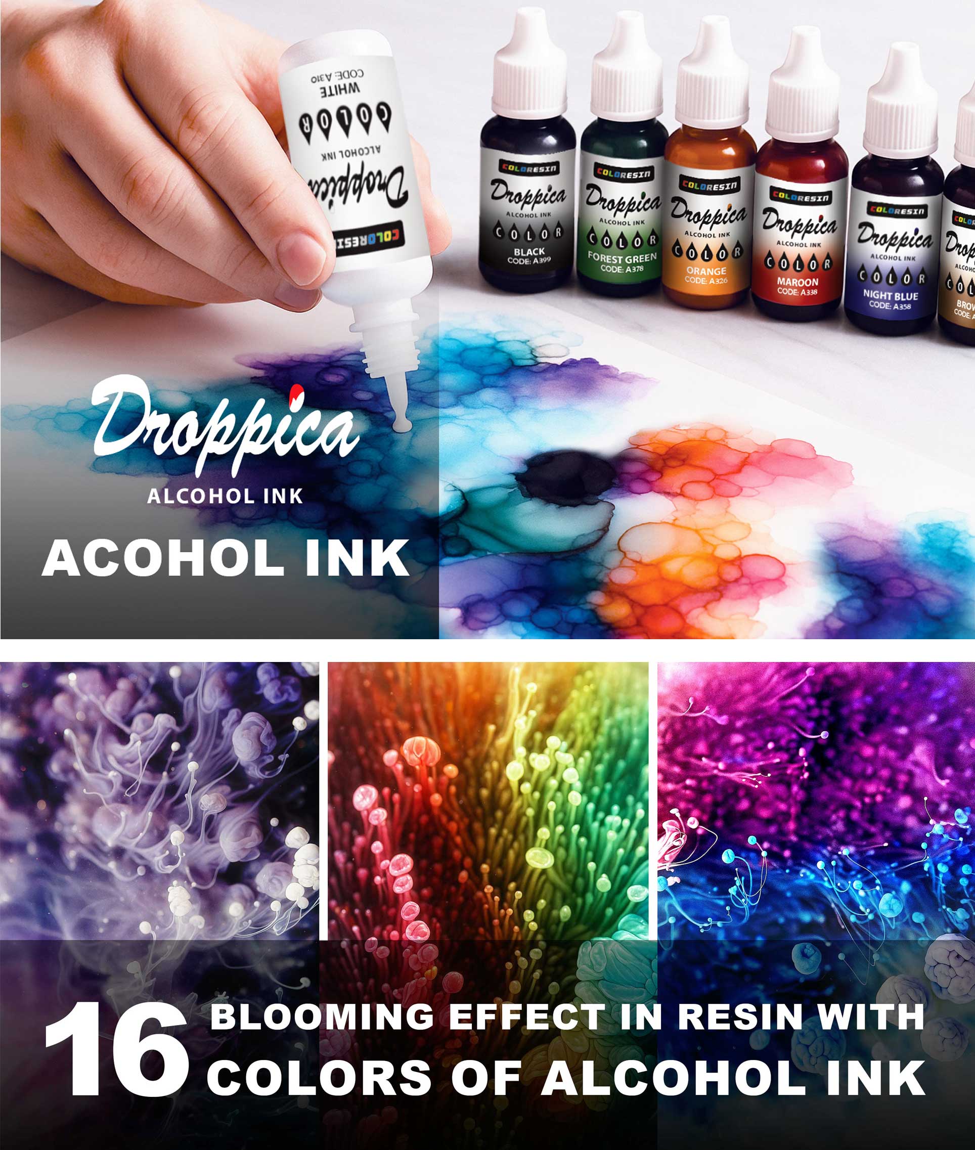Alcohol Colors for Resin