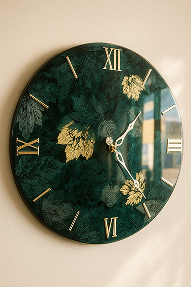 Coloresin Elegant Leaf Clock